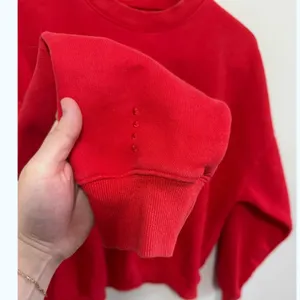 ACTA Wear Everyday Crewneck And Oversized Jogger Set In‎ Color Flame SZ S NWOT thumbnail 5