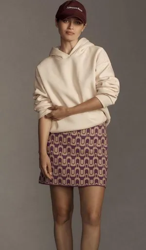 Anthropologie Maeve mod sweater mini skirt thumbnail 2