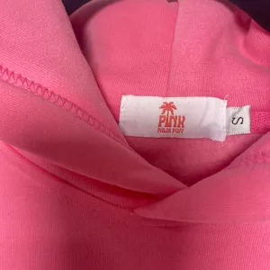 Pink Palm Puff Hoodie Sweatshirt Hawaii Hibiscus Women's Pink Size Small thumbnail 5