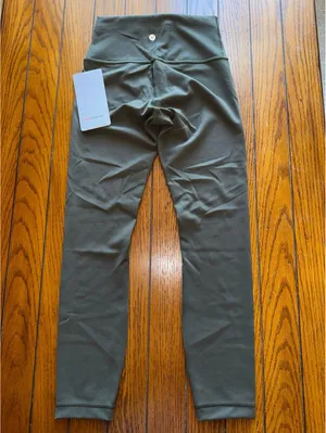 Lululemon Wunder Train High Rise 25” Dark Olive Size 4 NWT thumbnail 2