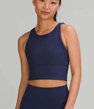 Lululemon Power Pivot Tank Navy Size 4 thumbnail 1