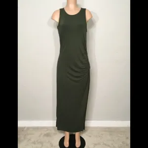 REVOLVE & Three Dots maxi ruched dress. thumbnail 4