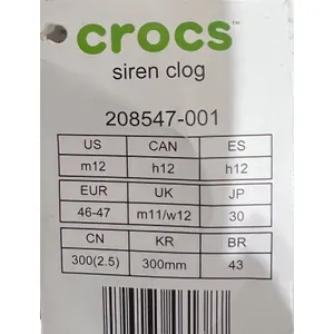 Crocs Siren Clog‎ Women Black Platform Block Heel Mule Sandals Size 12 thumbnail 11