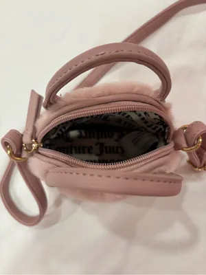 Juicy Couture Dusty Rose Faux Fur Mini Crossbody Bag thumbnail 3