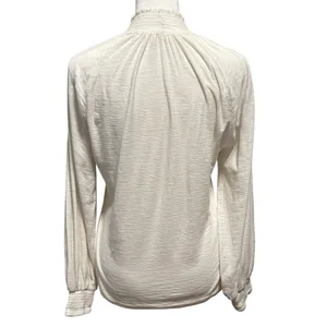Nation LTD Size S Melanie Smocked Peasant Tee Off White Top Shirt thumbnail 4