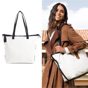 Walter Baker‎ Carly Bag Tote Women's One Size Natural Canvas Minimalist Preppy thumbnail 2