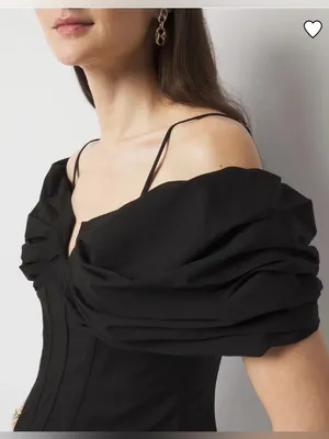 White house black market bustier Off-Shoulder Black Corset-Style Blouse thumbnail 2