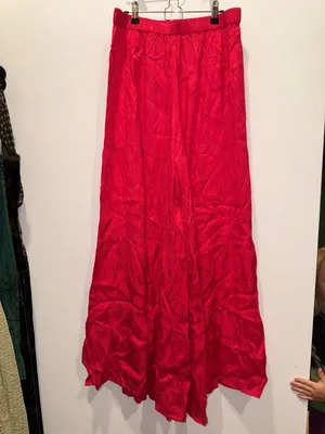 Natural Life Red Floral Jacquard Patti Palazzo Pants - Size L - NWOT thumbnail 3