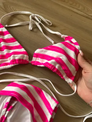 Bright Swimwear pink horizon set thumbnail 10