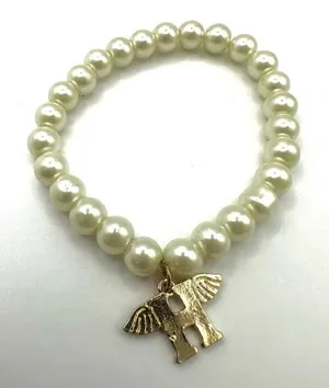 Faux pearl H monogram bracelet thumbnail 1