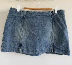 Divided Light Blue Denim Mini Skirt thumbnail 1
