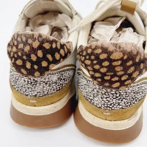Madewell Kickoff Trainer Sneakers in Leather‎ and Spot Mix Calf Hair 9.5 thumbnail 9
