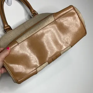 Etienne Aigner woven‎ purse tan thumbnail 5