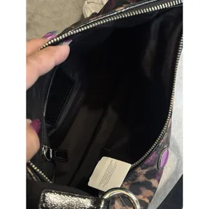 COACH NWT Ocelot Hobo Violet Multi Animal Print F26033 Large Logo thumbnail 14
