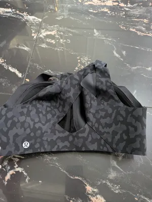 Lululemon Athletica Black Leopard Print Enlite Bra Size 34C thumbnail 3