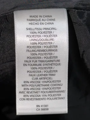 Lauren Ralph Lauren Black Quilted Coat with‎ Cream Faux-Sherpa Collar thumbnail 10