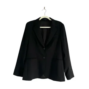 Theory Wool Blazer Black Size 12 Minimalist Quiet Luxury Old Money Jacket chic thumbnail 2