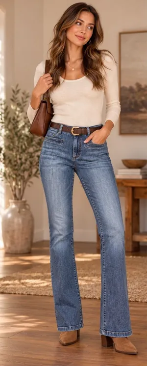 Banana Republic Size 8 Bootcut Jeans Mid Rise Stretch Medium Wash Y2K Denim thumbnail 1