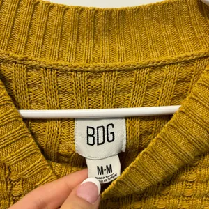 Urban Outfitters BDG Max Oversized Waffle Knit Sweater Yellow thumbnail 5