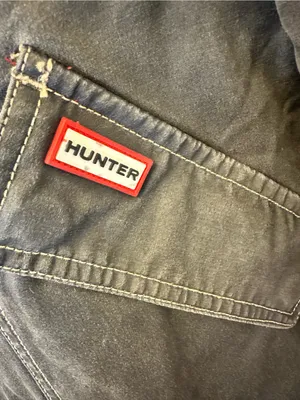 Hunter Bex Washed Wax Hunting Jacket Black Small NWT thumbnail 9