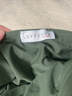 Dark Green Belted Mini Skirt Size L thumbnail 4