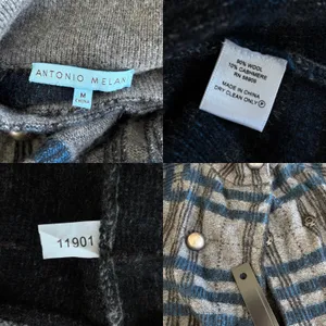 Vintage Antonio Melani Wool Cashmere Cardigan M Y2K Babydoll Twee Textured Knit thumbnail 13