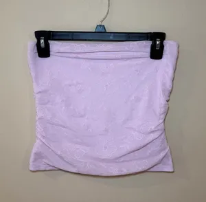 Garage Light Pink Floral Tube Top thumbnail 1