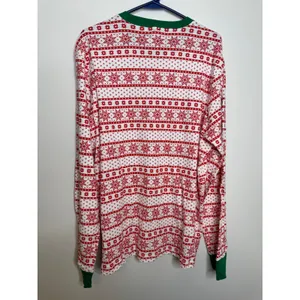 Carter's Pajama Set Adult XXL Red White Fair Isle Excellent Snowflake Holiday thumbnail 5