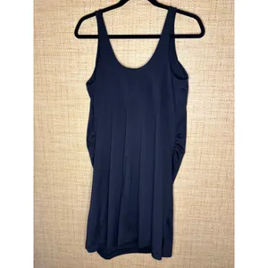 Old Navy Active Powersoft Maternity Athletic Dress Black Built-in Bra Large thumbnail 3