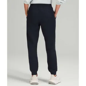 Lululemon Athletica 6 Scuba High Rise Jogger Fleece 28" Black Light Terry Cotton thumbnail 2