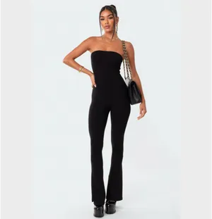 Edikted Melina Side Slits Flared Jumpsuit thumbnail 2