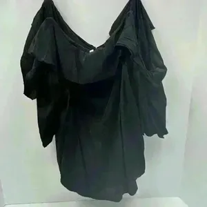 Black Ruffle Camisole Top‎ thumbnail 2