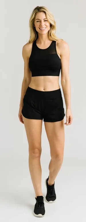Zyia Active Black Trainer Shorts - M thumbnail 1