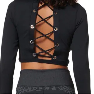 NWT Good American All Tied Up Tank Black Long Sleeve Top Size 3XL thumbnail 2