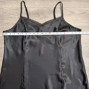 APT. 9‎ Intimates Chemise XL Black Side Slit Adjustable Straps Whimsigoth Slip thumbnail 8