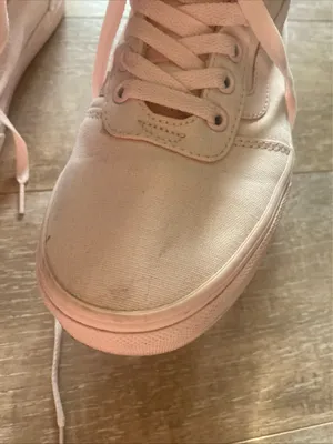 Vans Sk8-Hi Mono Blush Pink Canvas Women’s 7 High Top Sneaker thumbnail 3