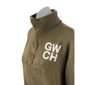Soul Cycle Women's Olive Green GWCH Fleece Long Sleeve Half Zip Sweatshirt Sz S thumbnail 2