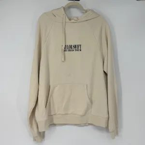 Taylor Swift The Eras Tour Beige Hoodie‎ Small Concert Merch Graphic Sweatshirt thumbnail 3