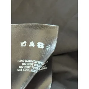 English Factory Drop Waist Mixed Media Dress‎ Medium Black Smocked Shift thumbnail 6