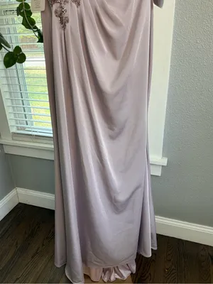 NWOT Marsoni by Colors Gown in Dusty Rose Size 8 Style#MV1133 Ruched Embellished thumbnail 6