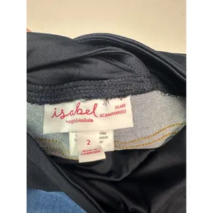Isabel Maternity by Ingrid & Isabel Flare Jeans Crossover Panel Medium Wash 2‎ thumbnail 3