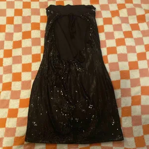 Lioness Black Sequins Strapless Mini Dress thumbnail 4
