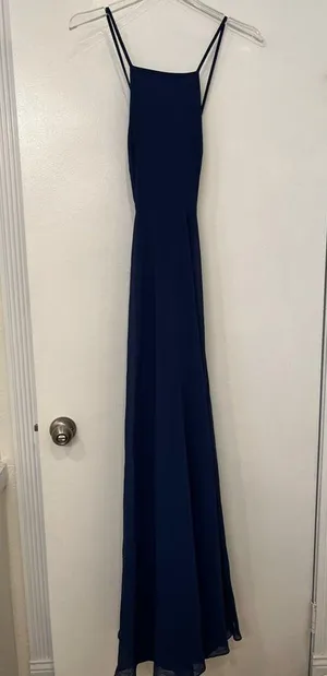 NWT Lulu’s Mythical Kind of Love Maxi Dress Navy Blue XS thumbnail 6