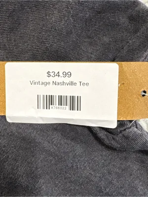 Nashville Tennessee Graphic Tee - Grey Women’s Lane 7 Nashville Tee Shirt Size M thumbnail 5