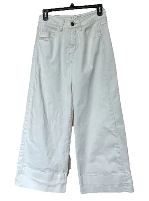 Velez Artisan Wide Leg Jeans Women’s 6 White Y2K Neo Grunge Indie Alt Streetwear thumbnail 1