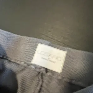 Losano Organic Cotton Waffle Knit Lounge Pants Charcoal Gray Drawstring Small thumbnail 8