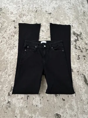 ASOS Design Tall Power Stretch Sculpt Flare Jeans in Black Size 30 Length 34 thumbnail 3