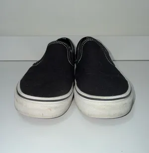 Vans Classic Asher Slip-on Sneakers Black Canvas thumbnail 3