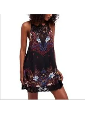 Free People "Who's Sorry Now" Slip Dress Size M thumbnail 4