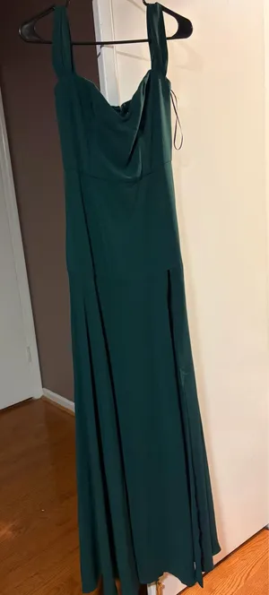 Dear Emilia Emerald Green Evening Maxi Dress Size Small thumbnail 1